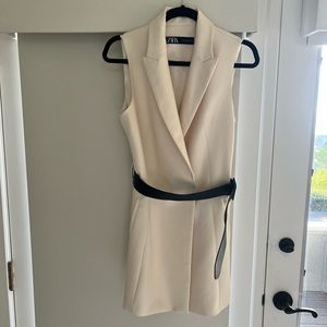 Zara Cream Long Vest